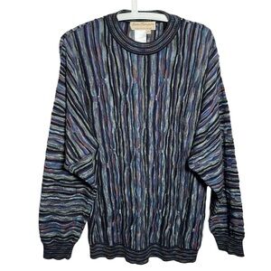 Norm Thompson Vintage 90’s Size Large Cotton Blend Coogi Style Sweater Pullover